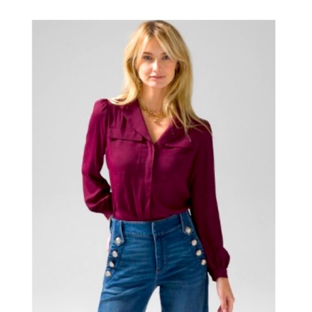 WHBM Long-Sleeve Soft Shirt